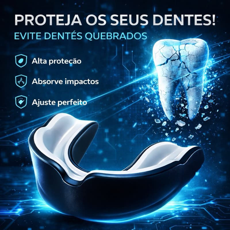 Protetor Bucal com NANOTECNOLOGIA Moldável Adulto Para Esportes de Contato – Boxe, MMA, Muay Thai e Jiu-Jitsu