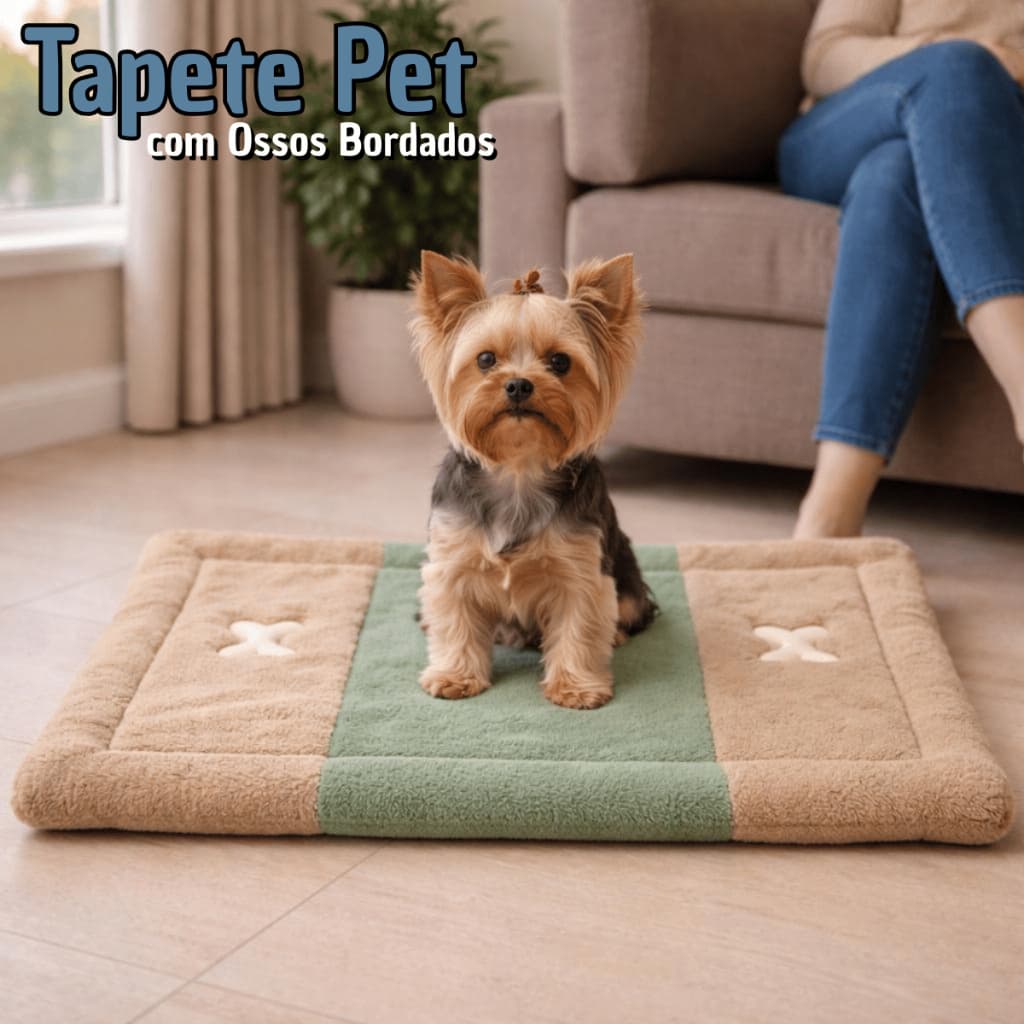Cama Cachorro Pet Colchonete Tapete Para Piso Frio Impermeável 70x50
