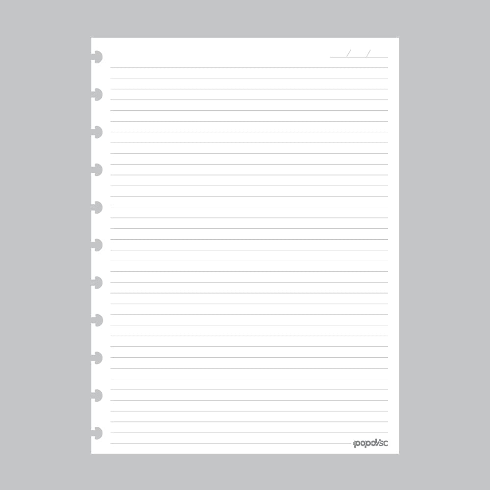 Refil Grande Pautado c/ 50fls - 90g/m²