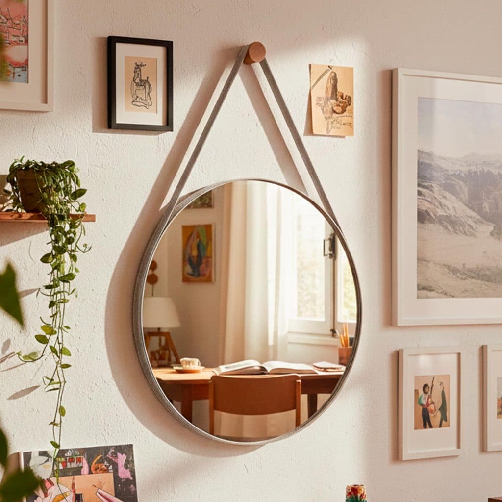 Espelho Redondo Decorativo Adnet 60 50 40 30cm Espelho para Banheiro Sala Mold