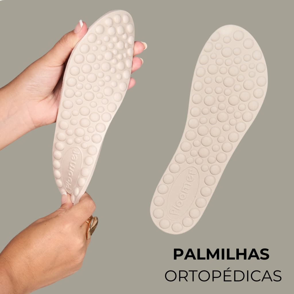 Palmilha Ortopédica Anatômica com Textura Massageadora Conforto Absorção de Impacto para o Dia a Dia