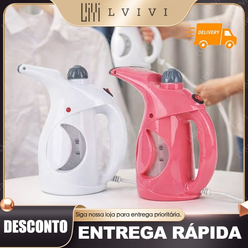 Passadeira 2 em 1 - 110V ou 220V Ferro A Vapor De Roupas Tira Amasso Steamer Portátil 800w