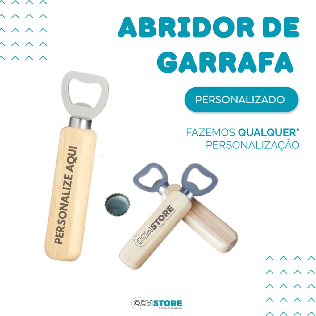 Abridor de Garrafa personalizado nome , logo, profissões, casamento