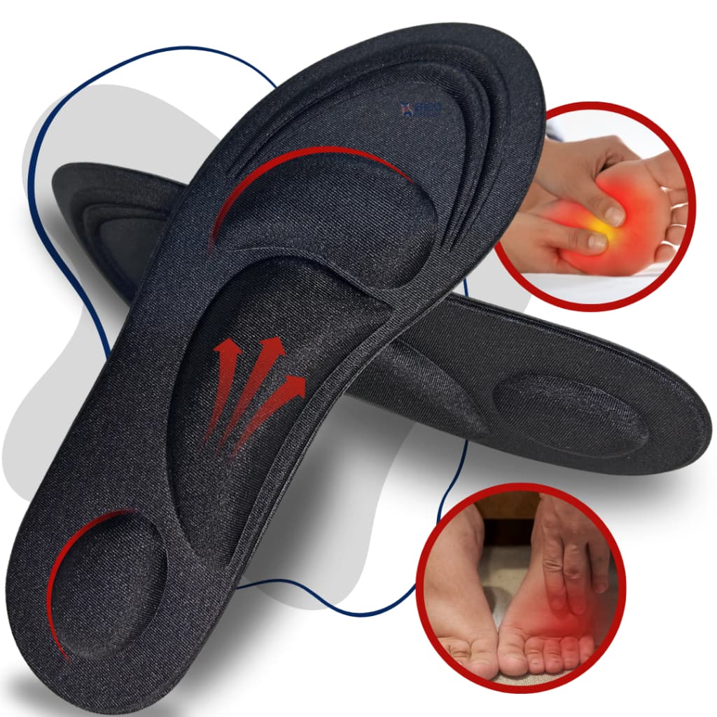 Palmilha Ortopédica Para Tratamento e Correção da Fascite Plantar, Esporão Calcâneo e Metatarsalgia