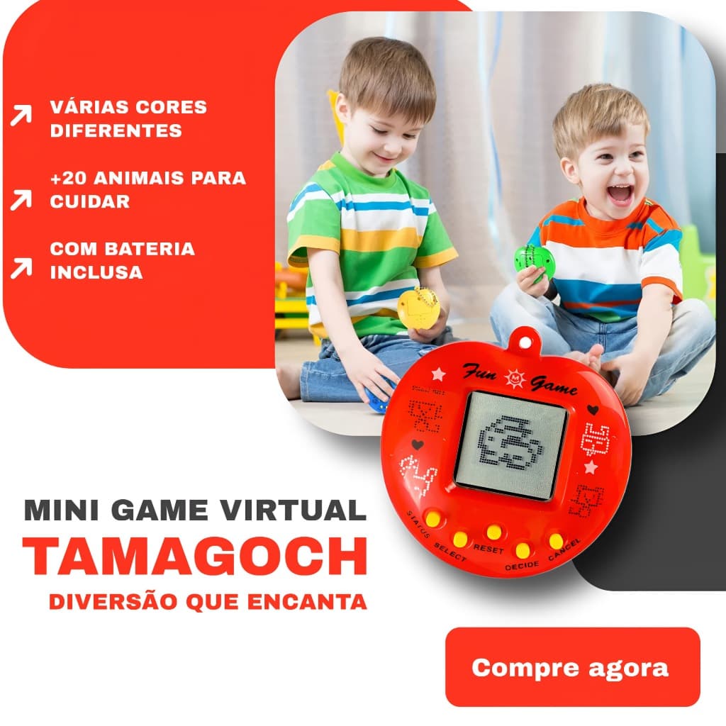 Kit 1/3/5 Bichinho Virtual Tamagochi 168 Bichinhos Em 1 Diversão Garantida