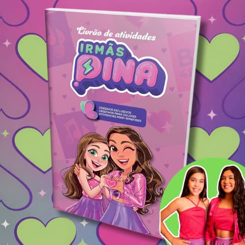 Livrão de atividades: Irmãs Pina Youtuber Infantil
