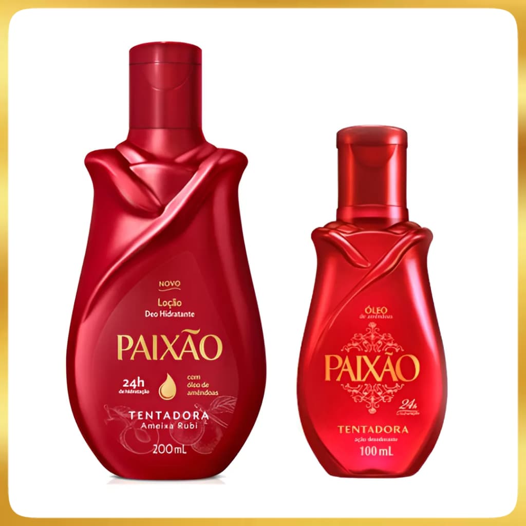 Kit Paixão Tentadora Óleo 100ml + Hidratante 200ml Tentadora PROMOÇÃO
