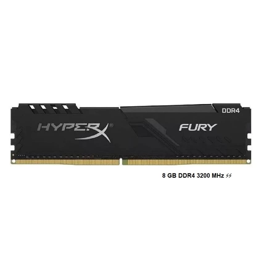 Memória Ram Gamer Fury HyperX 8 GB DDR4 3200 MHz KF432C16BB/8 Para computador