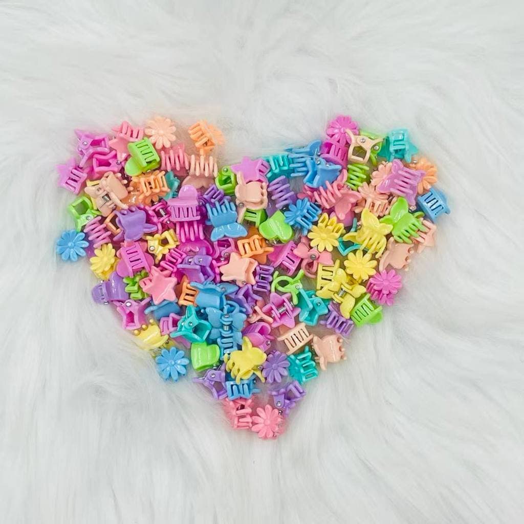 Kit 50/100/200 PCS  Mini Piranha Presilha Grampo de Cabelo Infantil Fofo Feminino