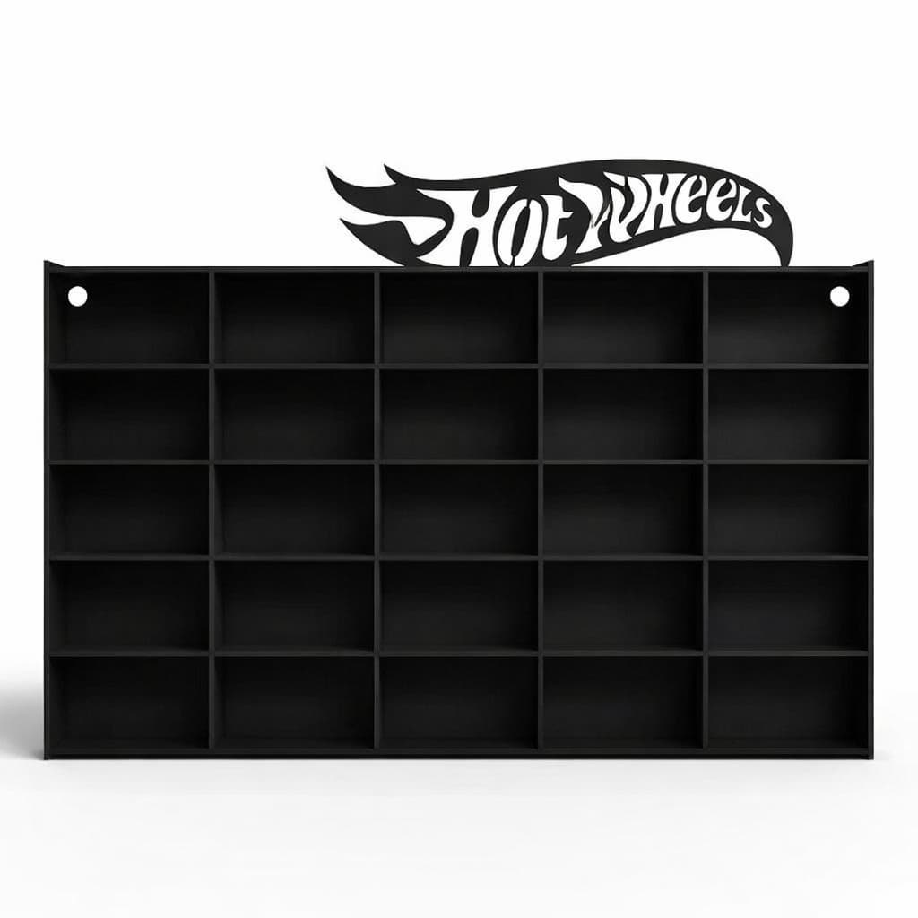 Suporte Expositor de Carrinhos Hot Wheels em MDF Porta Carrinhos Miniatura