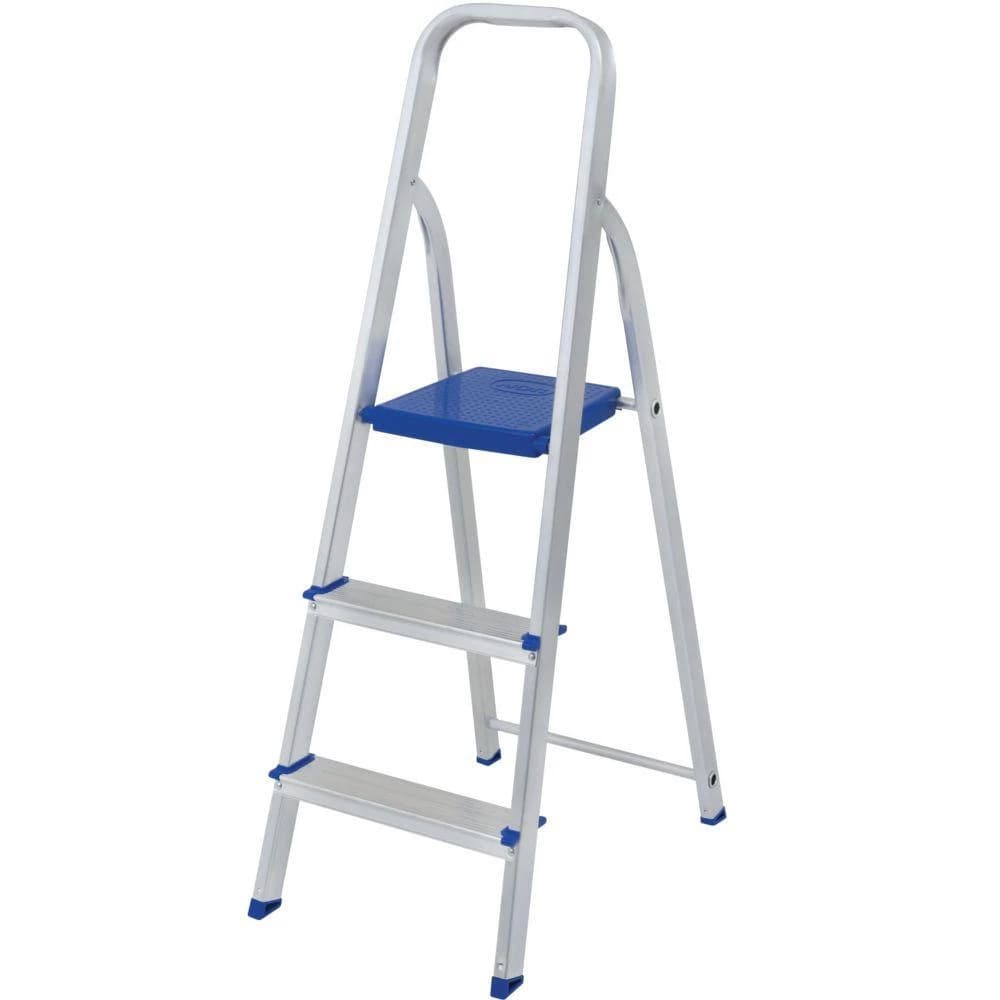Escada Mor 3 Degraus Alumínio Dobrável