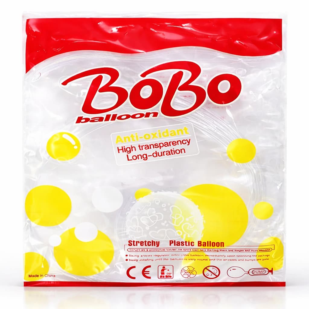 50 Unidades Balão Bubble 24 Polegadas Silicone Transparente