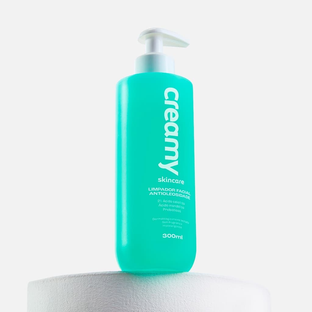 LIMPADOR FACIAL ANTIOLEOSIDADE CREAMY LANÇAMENTO 300ML