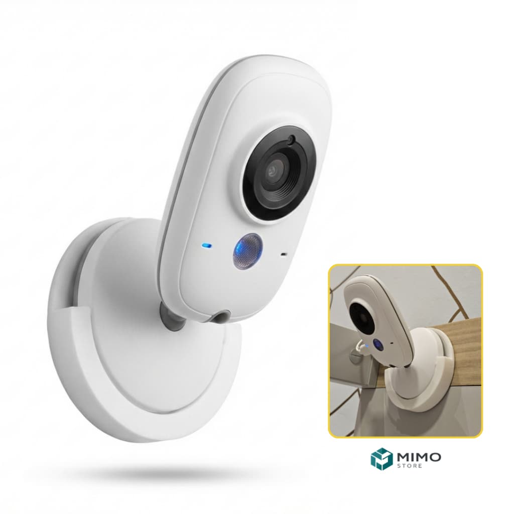 Suporte para Babá Eletrônica Universal VB603 – Fixação Adesiva Dupla Face para Berço ou Parede