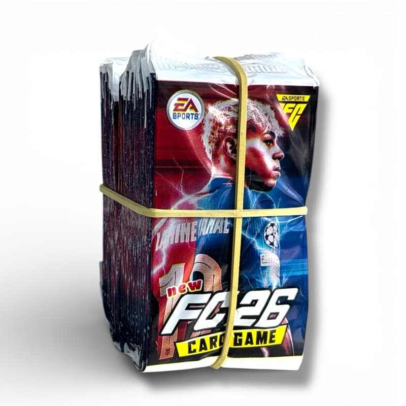 Kit 200 Cards FIFA 26 - 50 Pacotinhos Lacrados EA Sports FC26 Card Game - 576 Jogadores