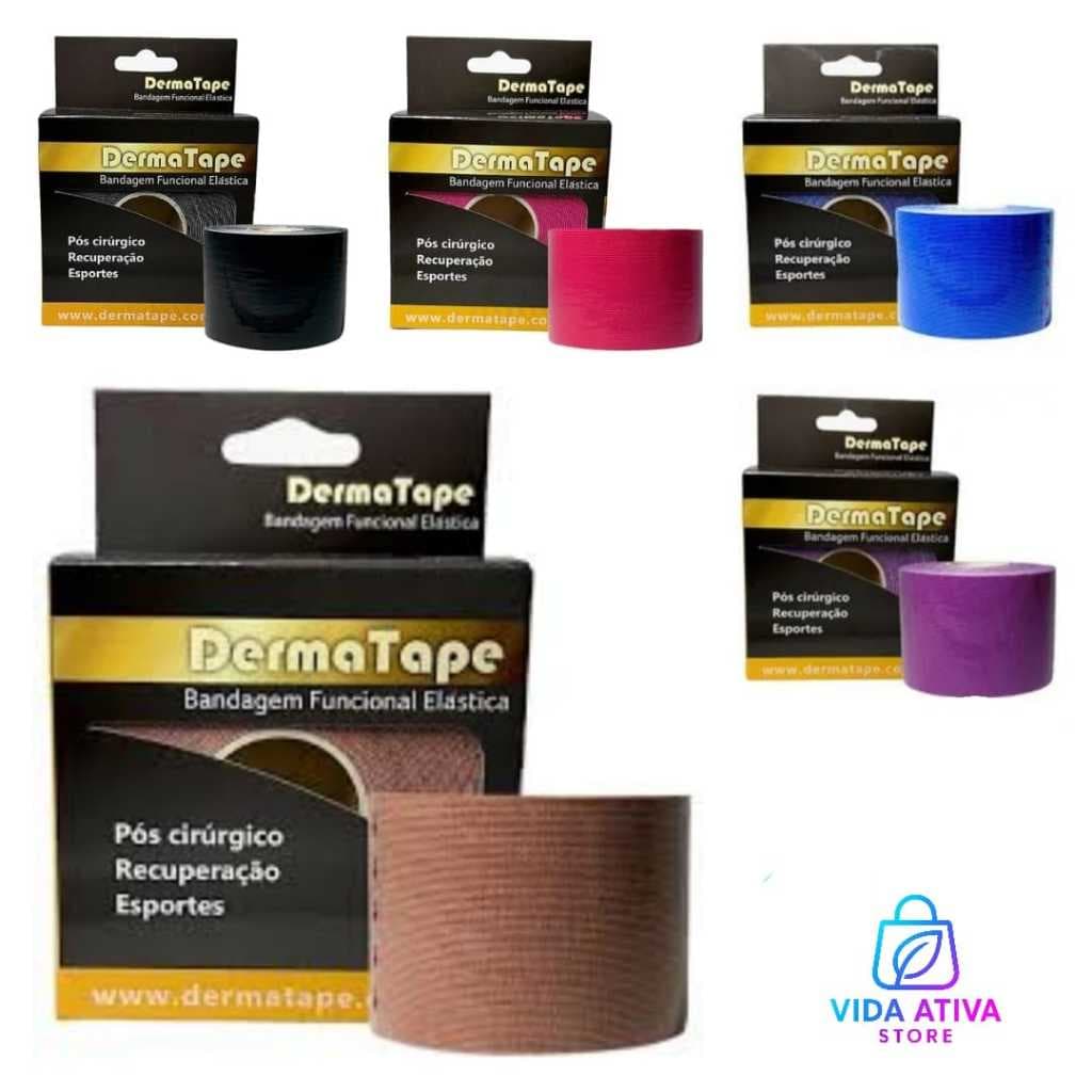 bandagem fita Kinesio Taping (Tape) para procedimentos estéticos e terapêuticos Crossfit funcional bandagem