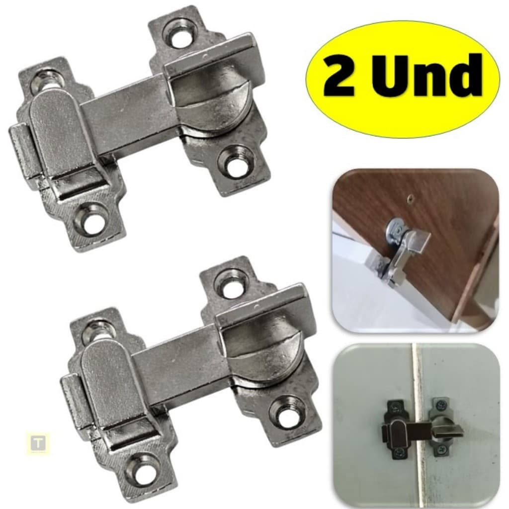 Trinco Tranqueta Bico Virado 4cm - Resistente e Versátil para Portas e Janelas