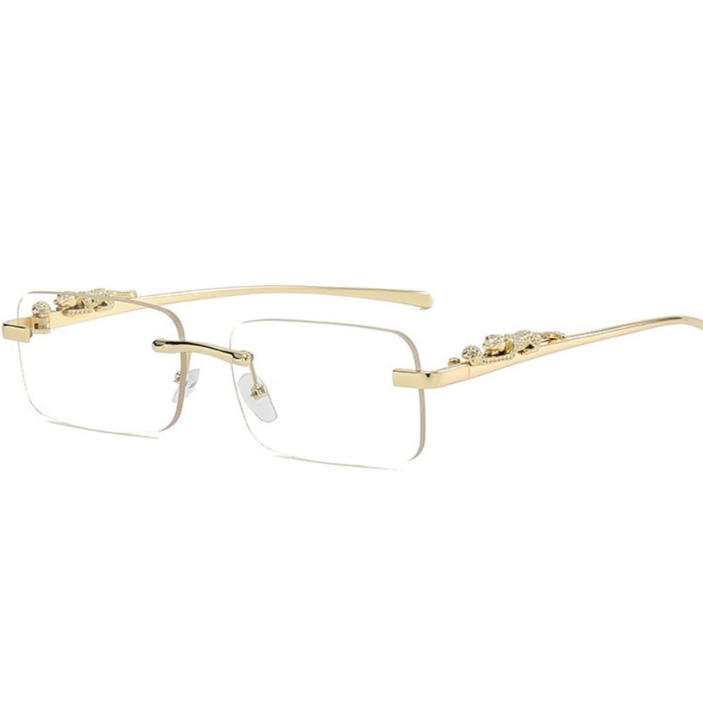 Óculos de sol Cheetah de metal sem aro 241021