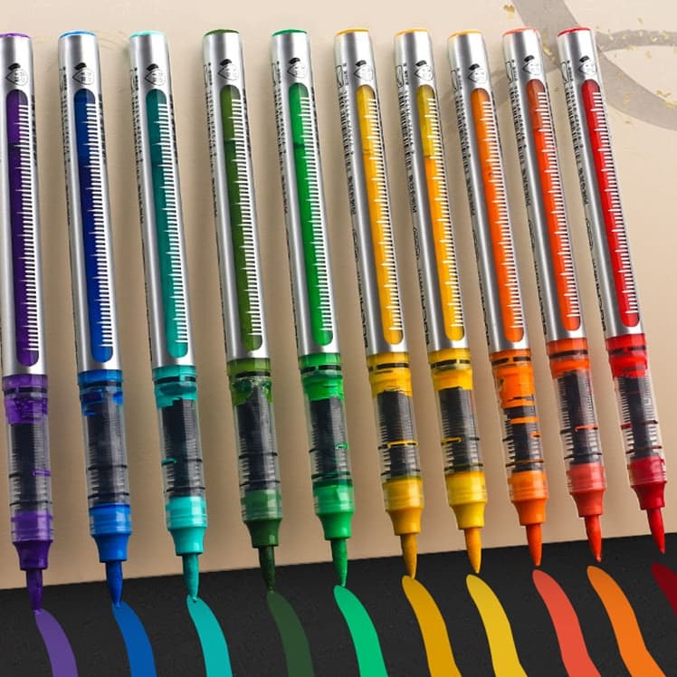 Conjunto de marcadores coloridos 12/24/36/48 caneta fluorescente, caneta aquarela, caneta para pintura