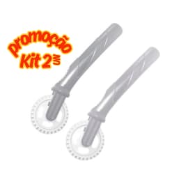 Carretilha Corta Fecha Massa Pastel Ravioli Risole Fechador Massas Manual Profissional Prático