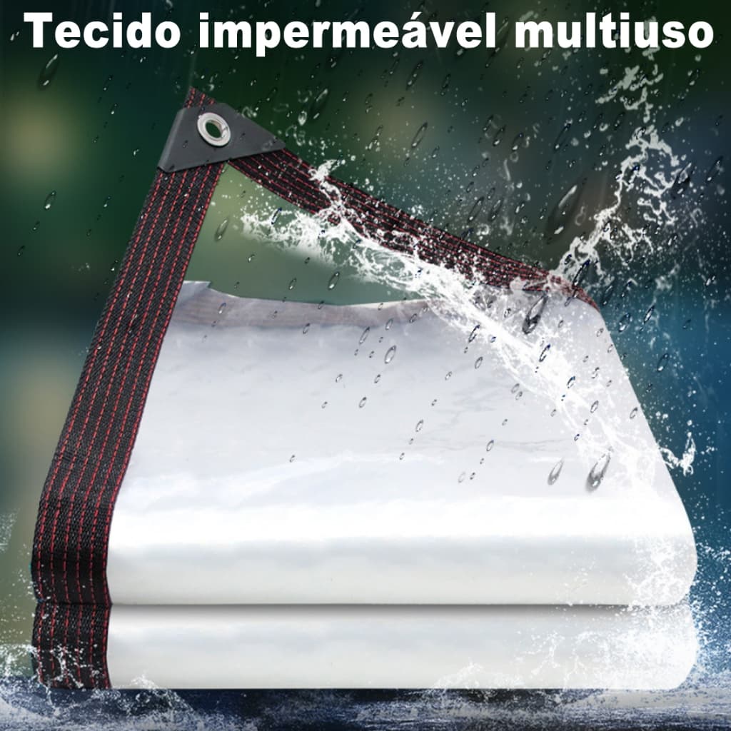 Cortina Toldo 2M*2M Lona Impermeável Dupla Face Ilhós Sacada Portão Quintal