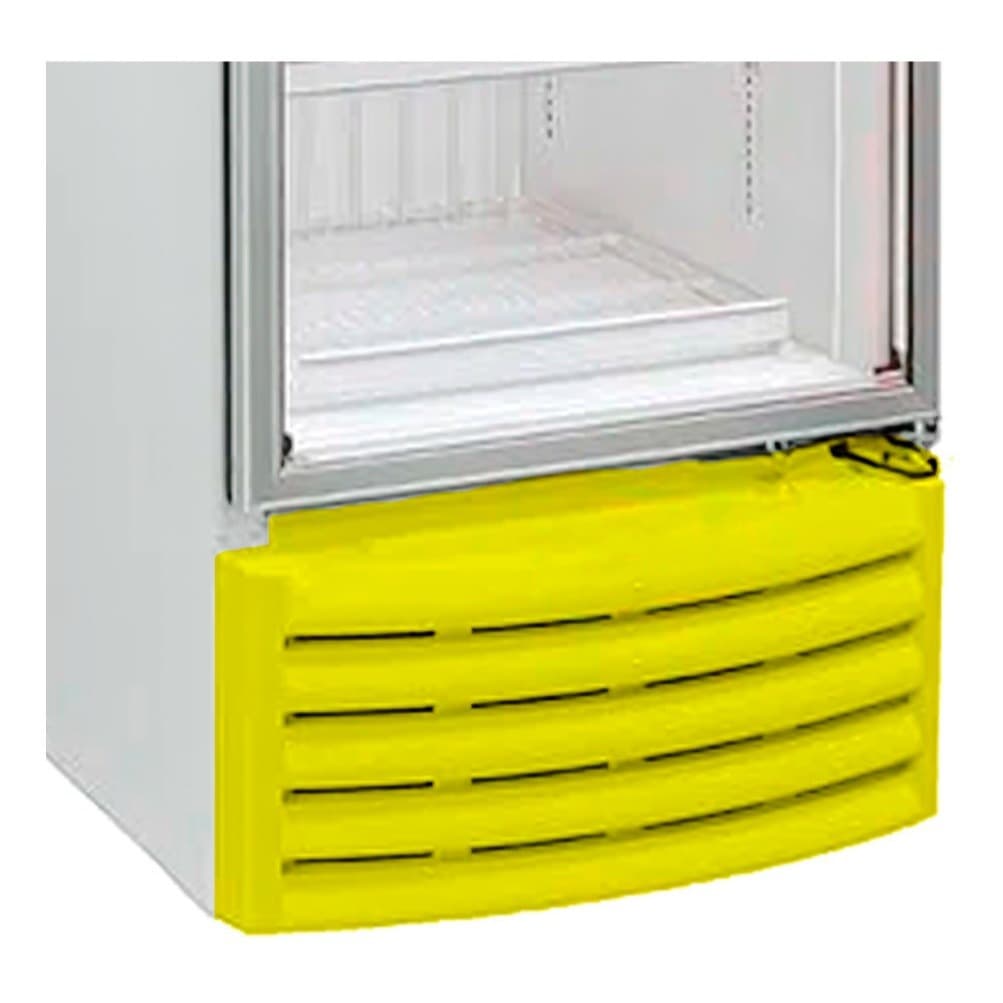 Grade Veneziana Rodapé P Expositora Freezer Metalfrio VB43 VB4 VB5 VB5 VN2 VN4 VN5, VF5, VF55 AMARELA