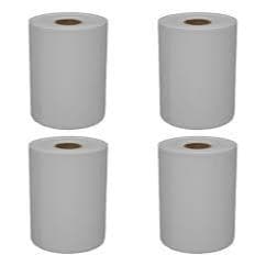4 Rolos Etiqueta Térmica 100x150 1 Coluna (200 Etq/rolo) Cor Branco