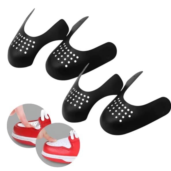 Kit Par Anti Crease Protetor P/ Tênis Sneakers | Toebox Ajustável | Evita Vinco e Marcas, Universal e Durável