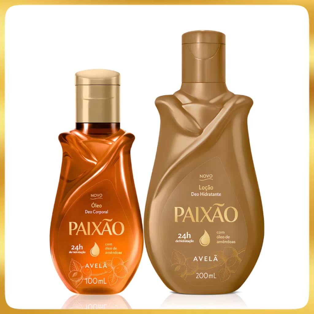 Kit Hidratante + Óleo Corporal Avelã Paixão