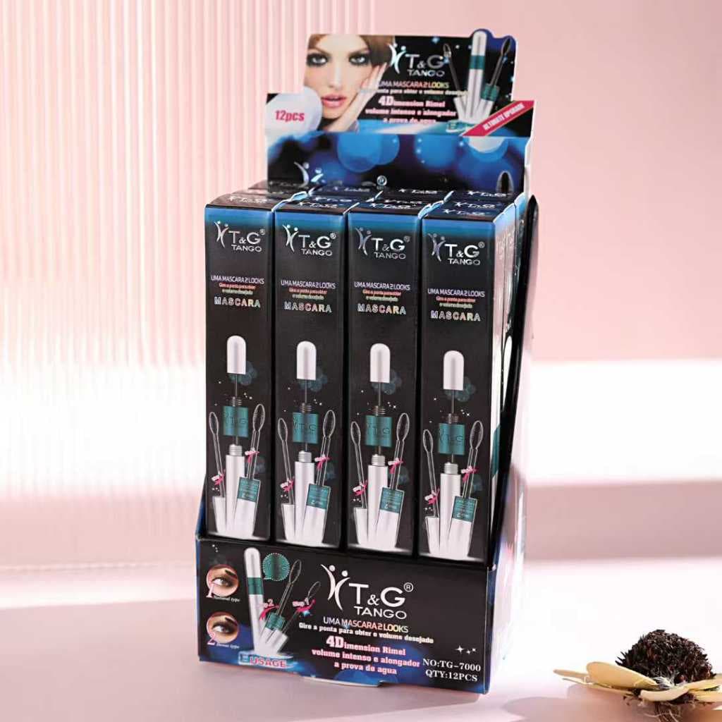 Mascara Rimel Tango 4d 2 Em 1 Alonga E Da Volume Prova D'água PA-7204