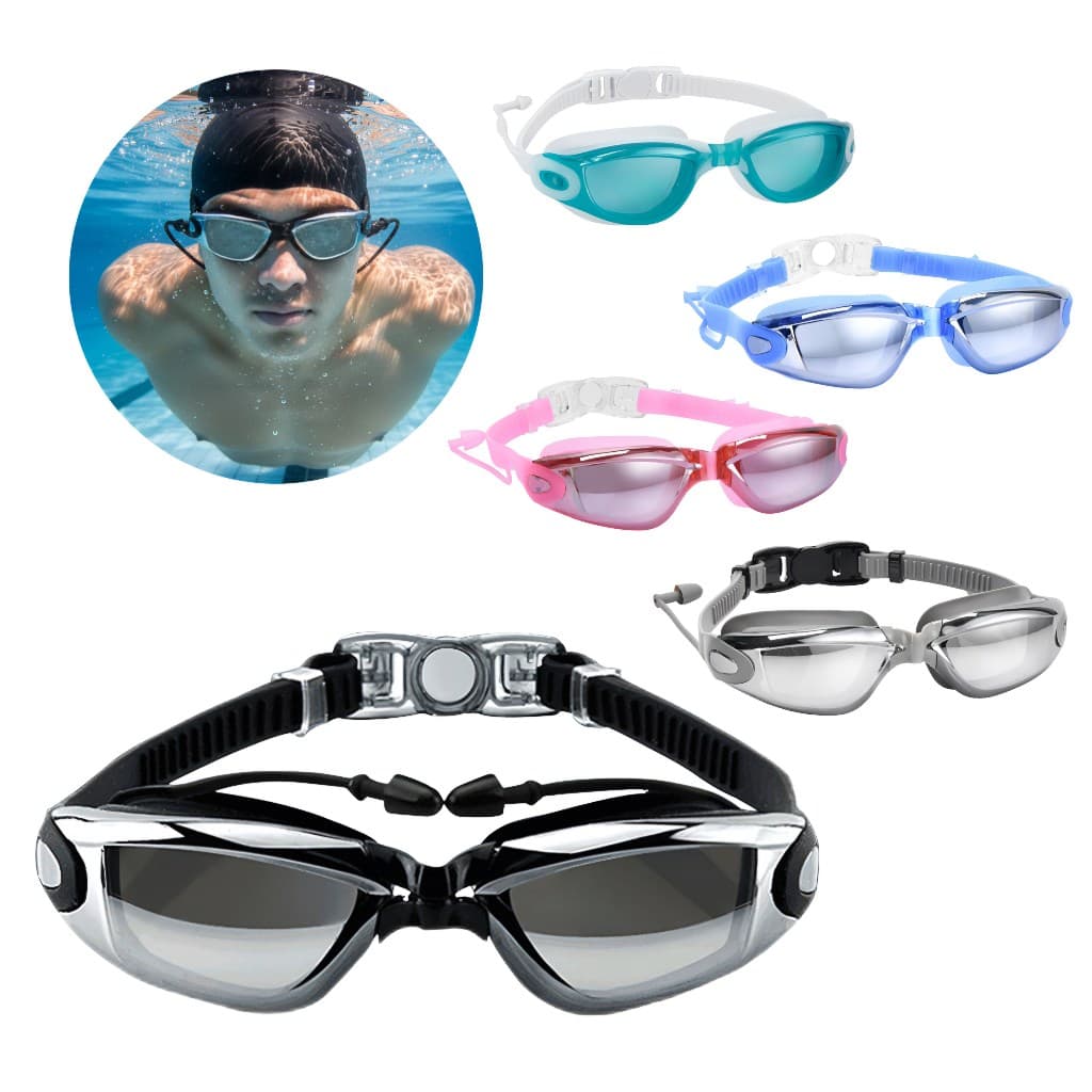 Óculos Natação Para Jovens Crianças e Adultos - Óculos Mergulho Piscina Mar - Óculos Antiembaçamento