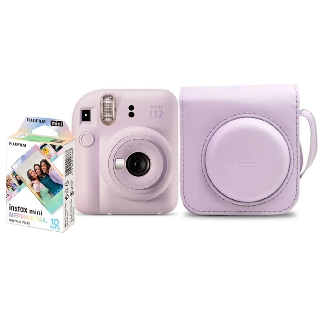 Kit Câmera Instax Mini 12 com Bolsa e 10 filmes - Fujifilm