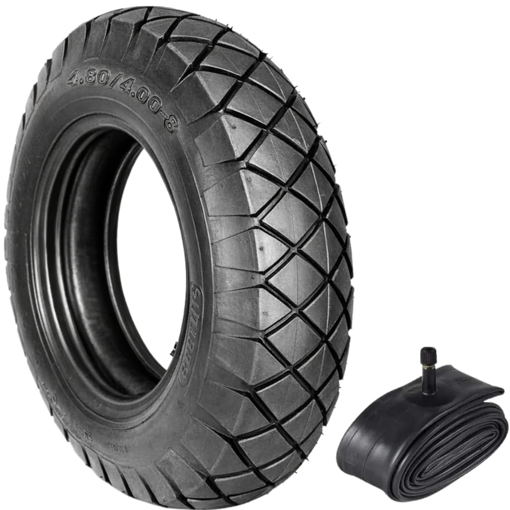Pneu 4.80/4.00-8 + Câmara De Ar Carrinho Carga 4 Lonas 200kg Robusto