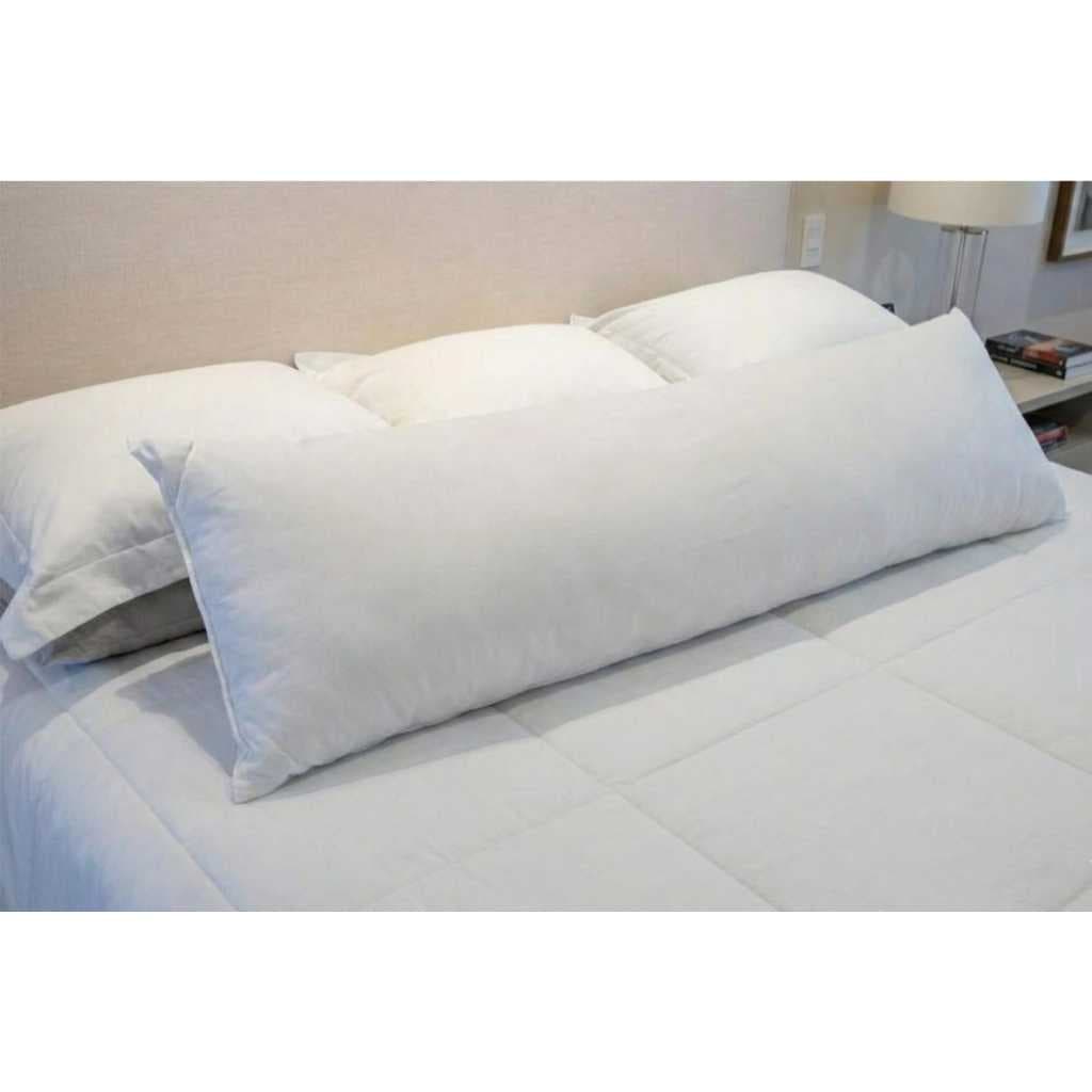 Travesseiro De Corpo Gestante 1,40m x 0,45cm Fibra Siliconada