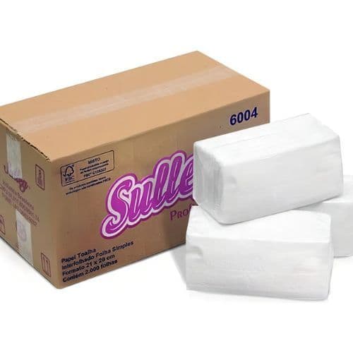 Papel Toalha Interfolhado Folha Simples 20X21 C/2000 - SULLEG