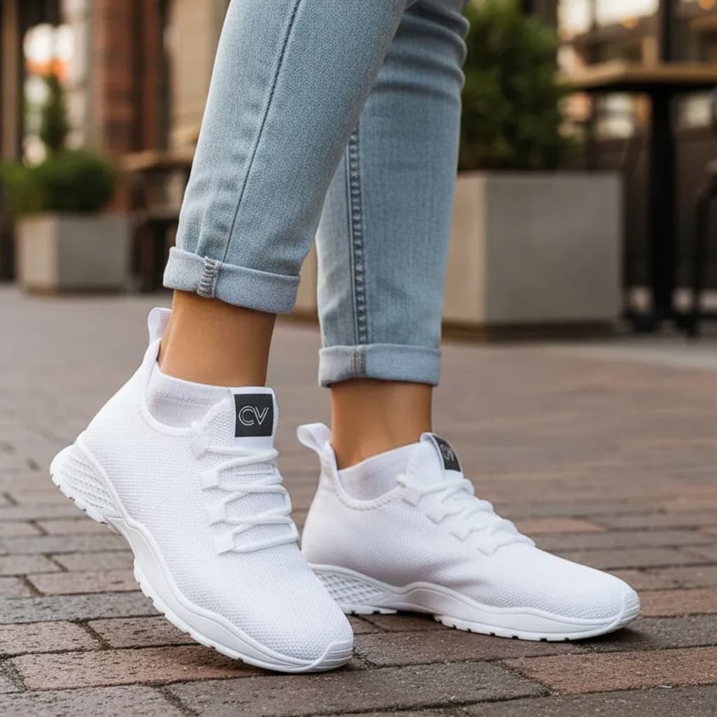 Tênis branco Esportivo Feminino/Masculino fittshoes