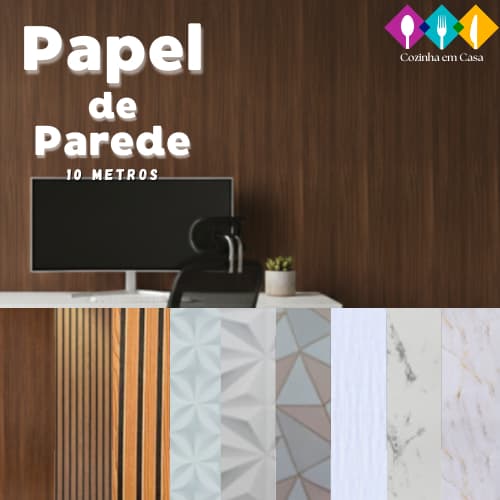 Papel De Parede Madeira Adesivo Ripado 10m X 45cm Lavável 3d