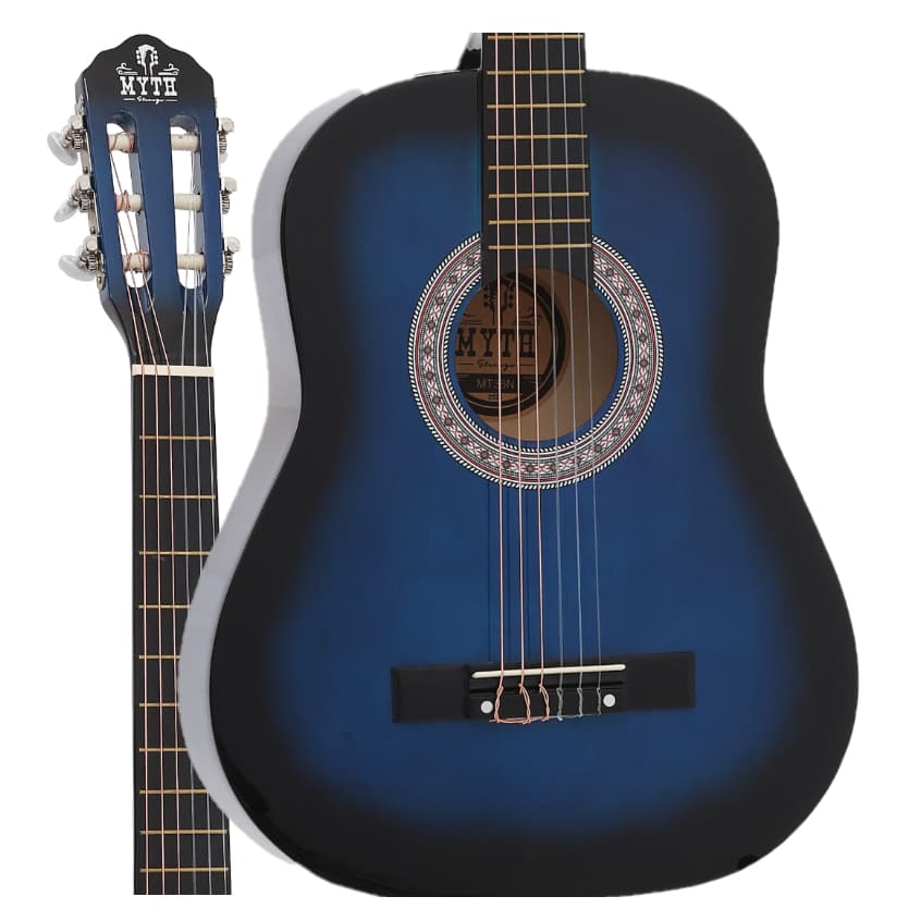 Violão Acústico Infantil Tamanho 1/2 - Azul / Blue Sunburst Náilon MYTH / ZELLMER - MT30N