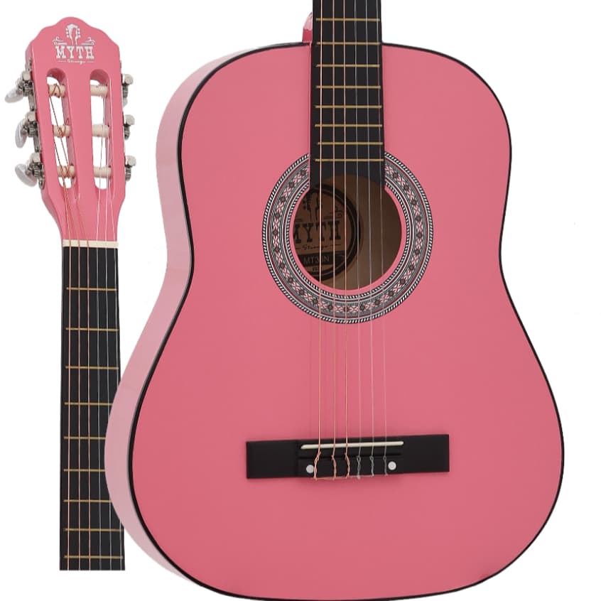 Violão Acústico Infantil Tamanho 1/2 - Rosa / Pink Náilon MYTH / ZELLMER - MT30N