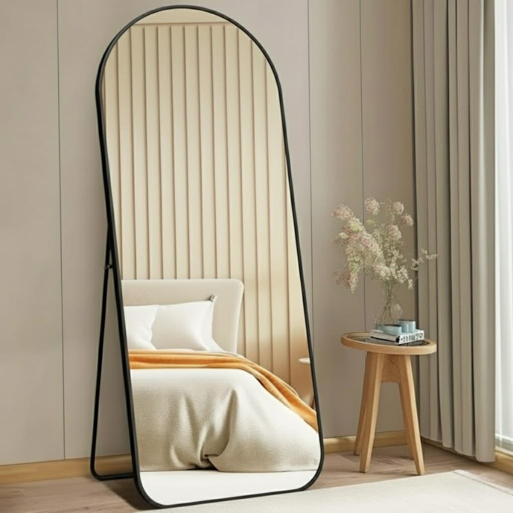Espelho Arco Corpo Inteiro Base Reta 170x70 Aluminio Casa Decorativo