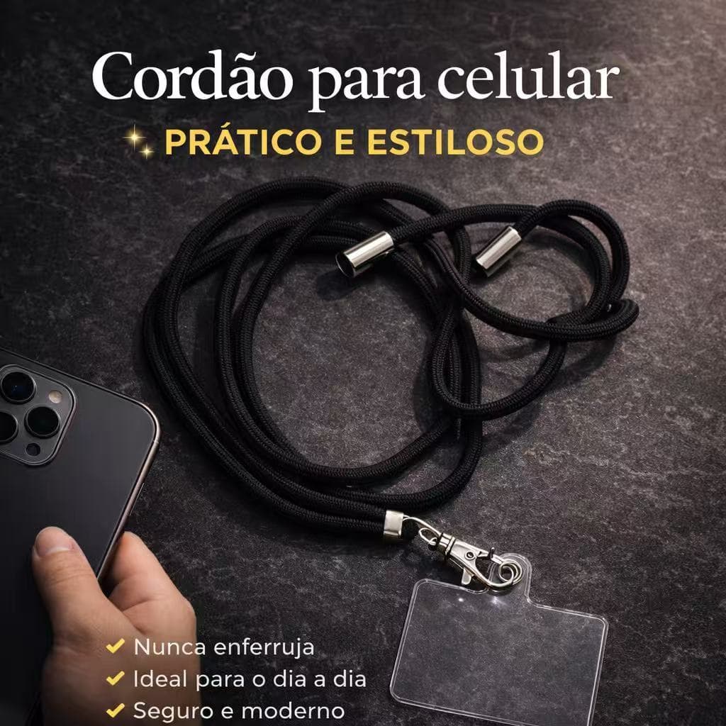 Cordão Strap Phone De Funda Ajustável Para Pendurar Pescoço Corda De Telefone Móvel Anti-Perda