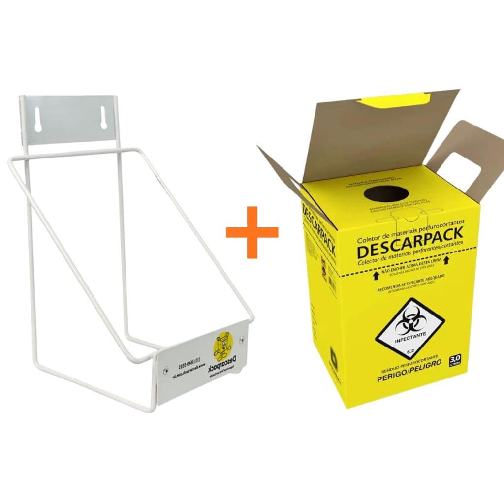 Suporte Para Caixa Coletora Perfurocortante 1,5L 3L 7L 13L 20L Marca Descarpack