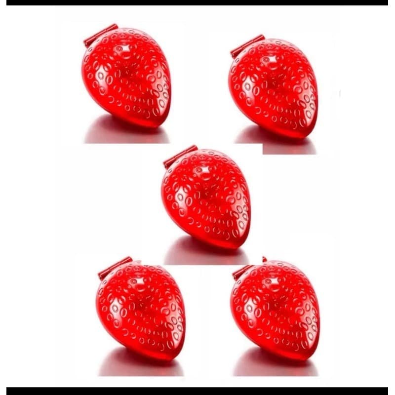 Kit com 5/10/25Brilhos Labiais e Batons Cremosos Moranguinho Morango 10g  Beauty Hidratação, Brilho Morango