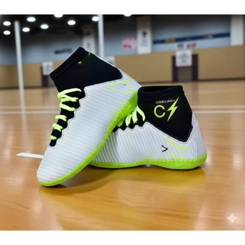 Chuteira Futsal Salão Quadra Infantil costurada colada super resistente Promoção ENVIO IMEDIATO