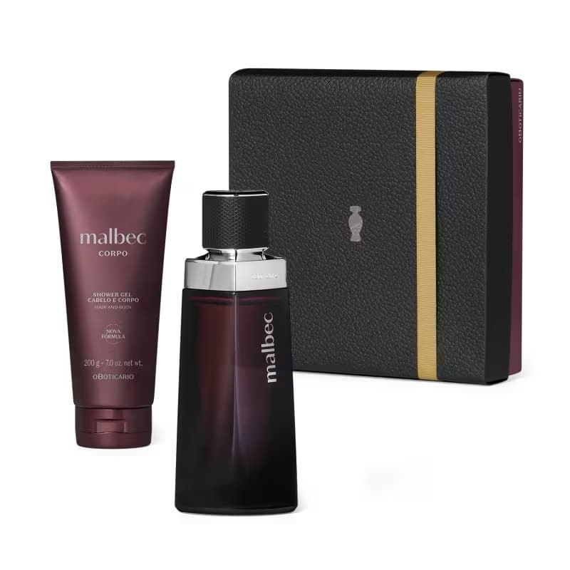 kit Malbec shower gel e perfume original
