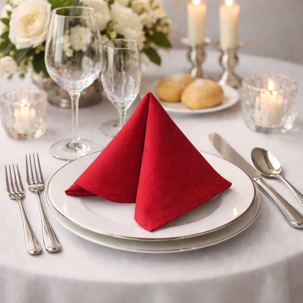 10 Guardanapos de Mesa em Tecido – Sofisticação e Elegância para Sua Mesa 30x30cm