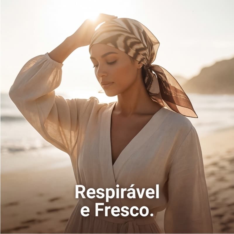 Lenço de Seda Estampado 90x90cm Leve Portátil 2Cores Pronta Entrega Estampa Elegante Respirável Leve