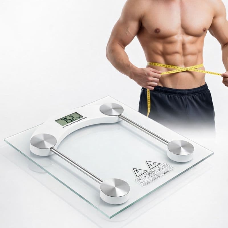 Balança Digital De Vidro até 180Kg Portátil Corporal