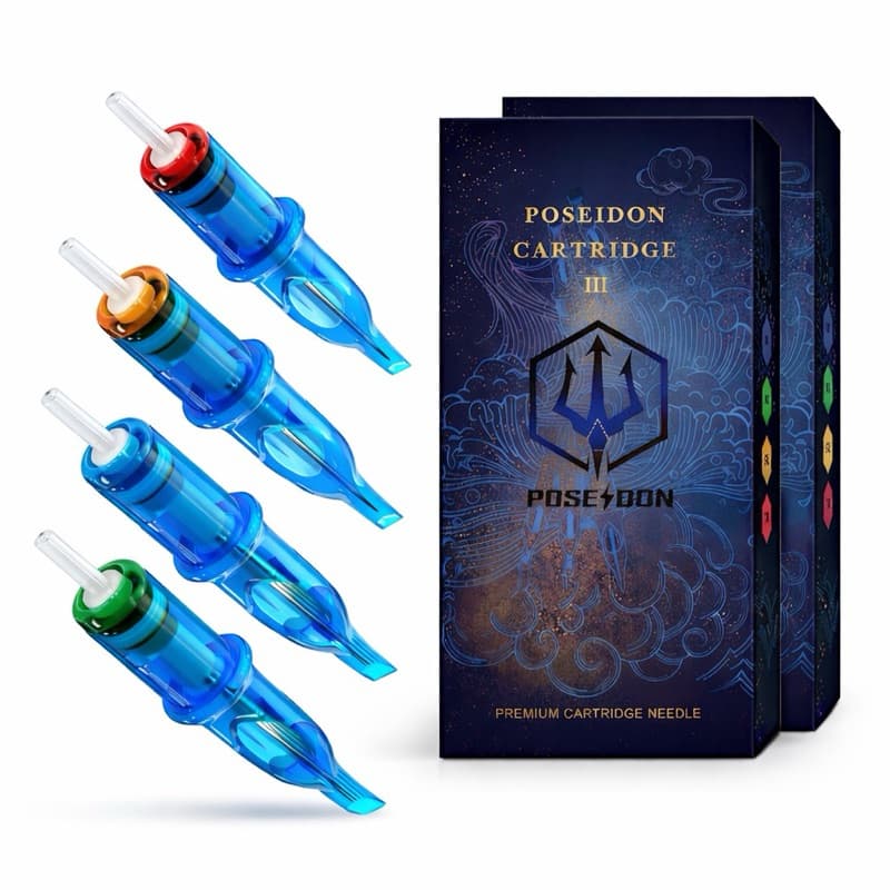 Cartucho Poseidon Para Tatuagem Tattoo kit com 10 unidades Tattoo