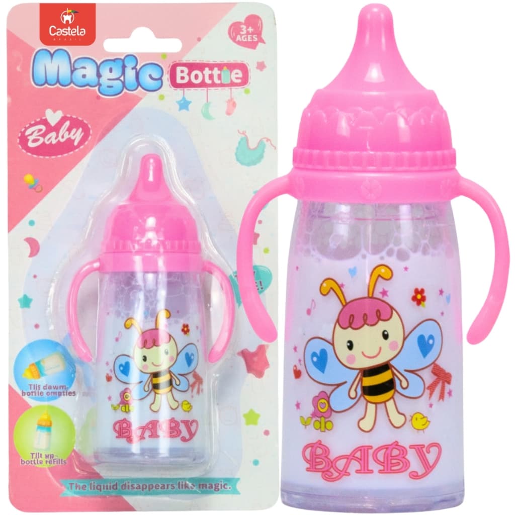 Mamadeira Mágica com Leite para Bonecas de Brinquedo Castela